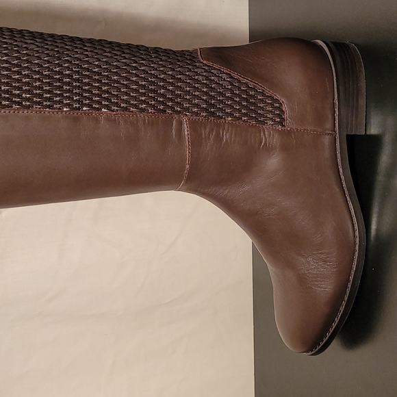 Cole Haan Rockland Chestnut Brown Leather Riding Boots - Picture 8 of 12